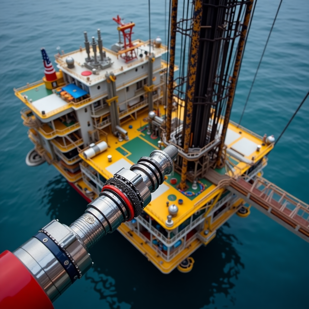 Tecnología avanzada en plataforma petrolera mexicana